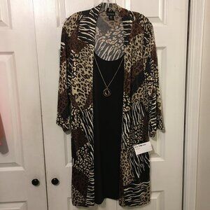 En Focus Women Leopard Print one Piece Dress